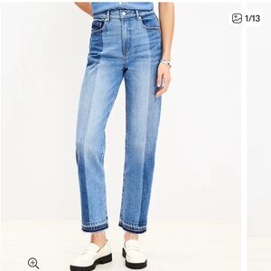 Loft Petite Straight Leg Jeans